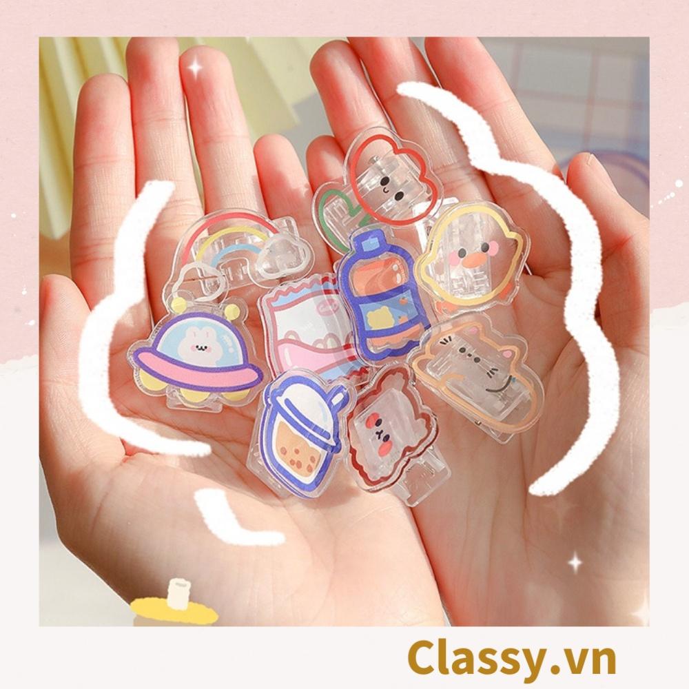 Pin Cài Áo, Balo, Túi Xách Classy bằng mica hình Thú Bông Hoạt Hình Dễ Thương PK649