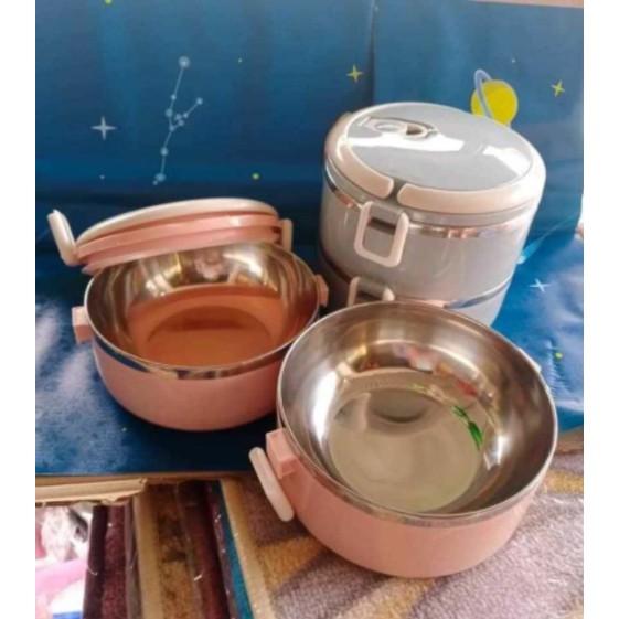 HỘP CƠM 2 TẦNG LÚA MẠCH LÕI INOX TIỆN DỤNG