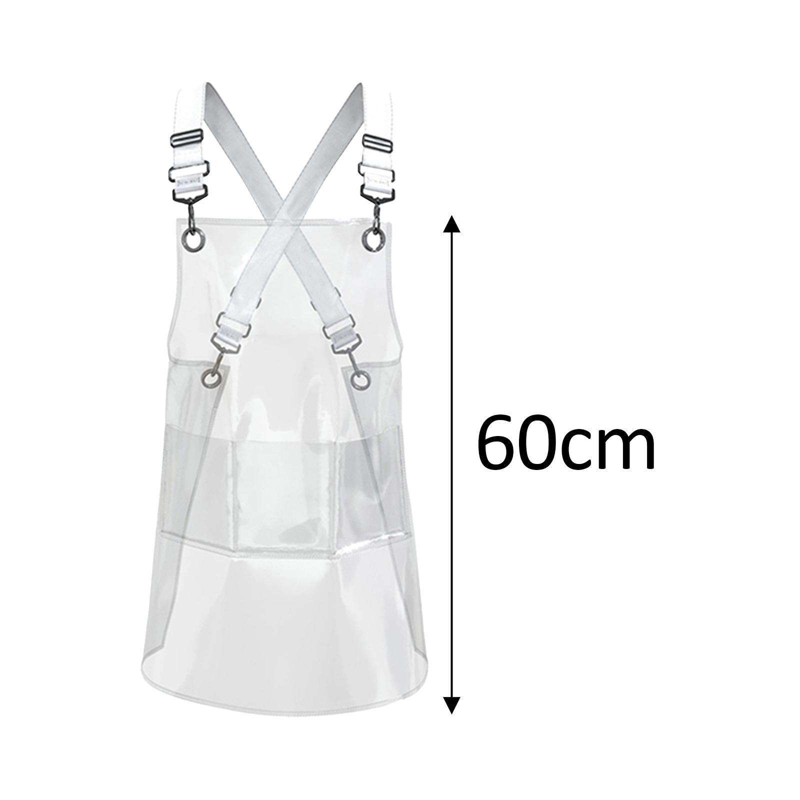Transparent Apron BBQ Chef Apron Gardening Grilling Baking Apron Paint Apron