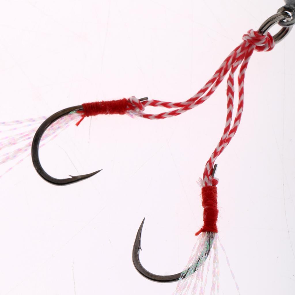 4Pc Fishing Lure Lead Fish Metal Jigging Wobbler Crankbaits Baits 60g 80g Multi-Color