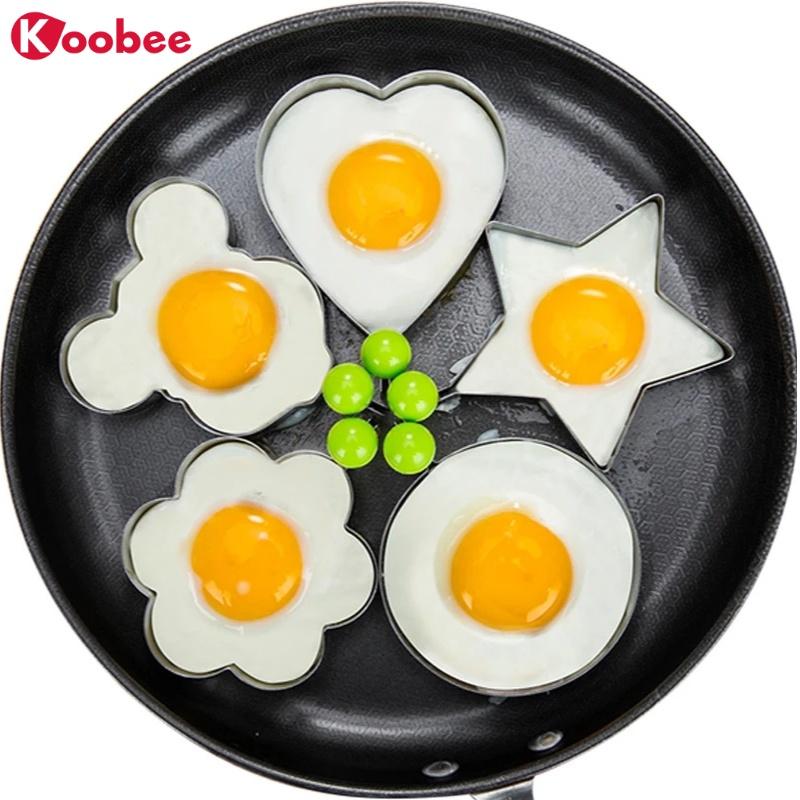 Khuôn tráng inox tạo hình trứng tráng và làm bánh an toàn cho bé KOOBEE (AD02)
