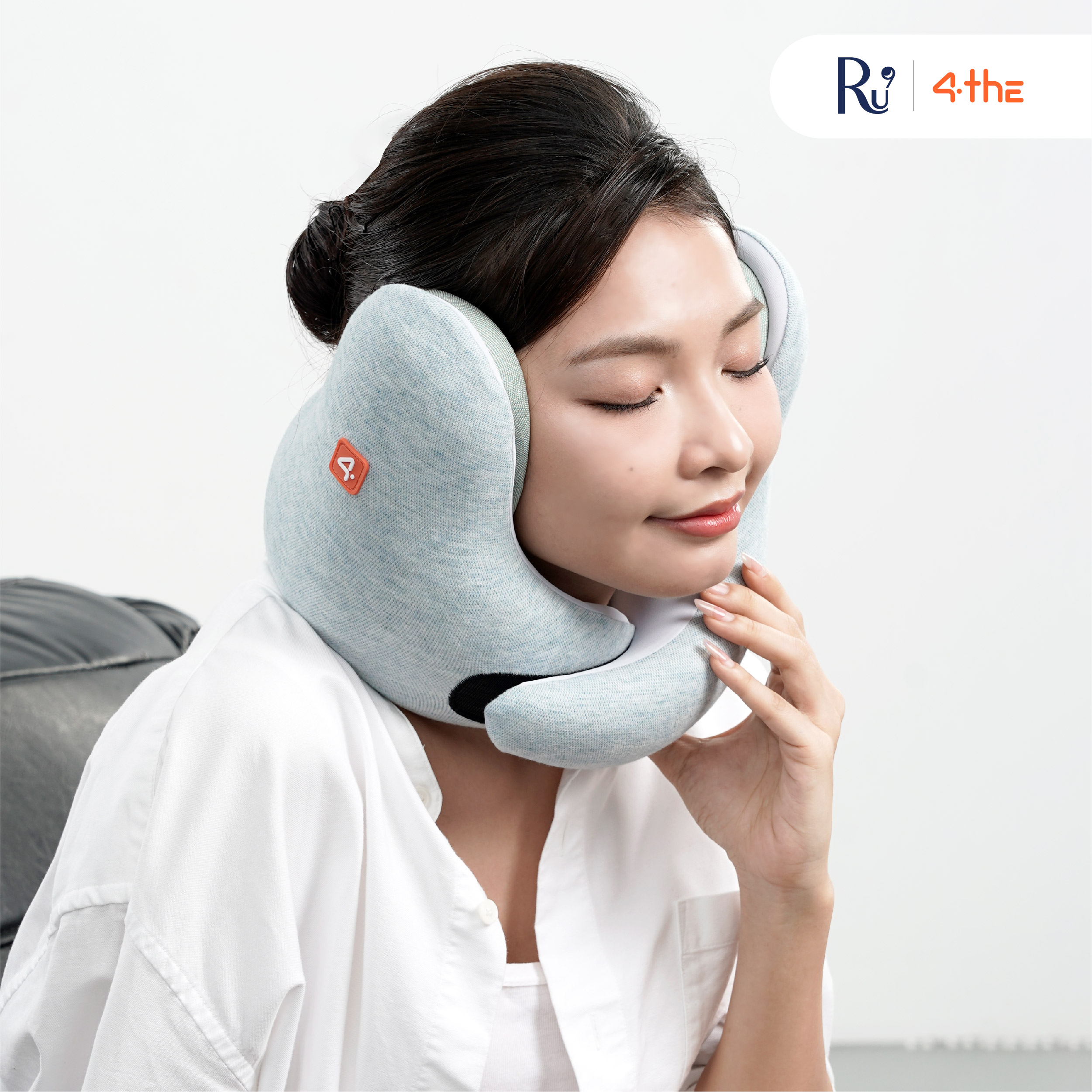 Gối Cổ Giảm Âm 4The - Noise Cancelling Pillow | Gối Cổ Du Lịch Cao Cấp Thoải Mái | 3 Màu Sắc