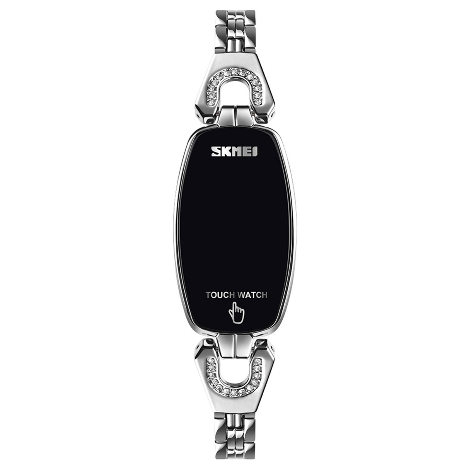  Đồng hồ kỹ thuật số Nữ Thời trang đeo tay Hiển thị ngày 3ATM chống nước không gỉ SKMEI LED