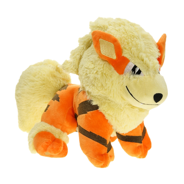 Gấu Bông Pokemon - Chó Lửa Arcanine (25 Cm) Gb217 (Tặng 1 Móc Khóa Dây Da Pu Đính Đá Lấp Lánh)