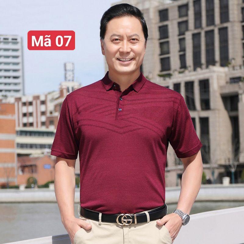 - Áo phông trung niên cổ bẻ cho bố hàng Quảng Châu