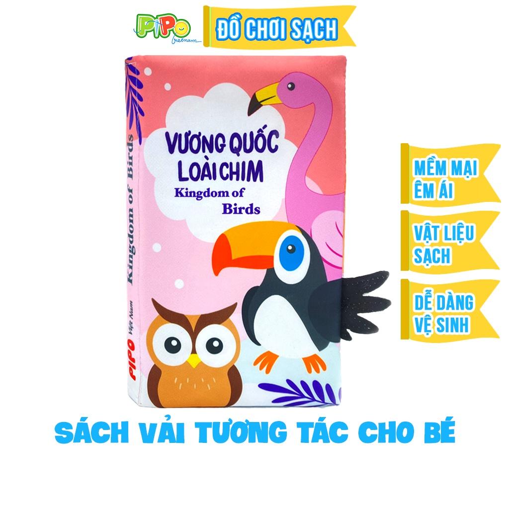 Sách vải tương tác đoán đuôi PipoVietnam - Vương quốc các loài chim