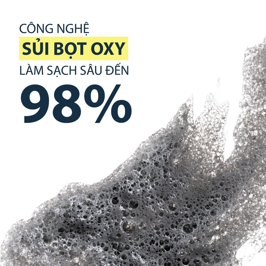 Sữa Rửa Mặt & Tẩy Trang MILAGANICS Công Thức Sủi Bọt Oxy và Than Tre Hoạt Tính Phù Hợp Cho Da Dầu Mụn, Da Nhạy Cảm