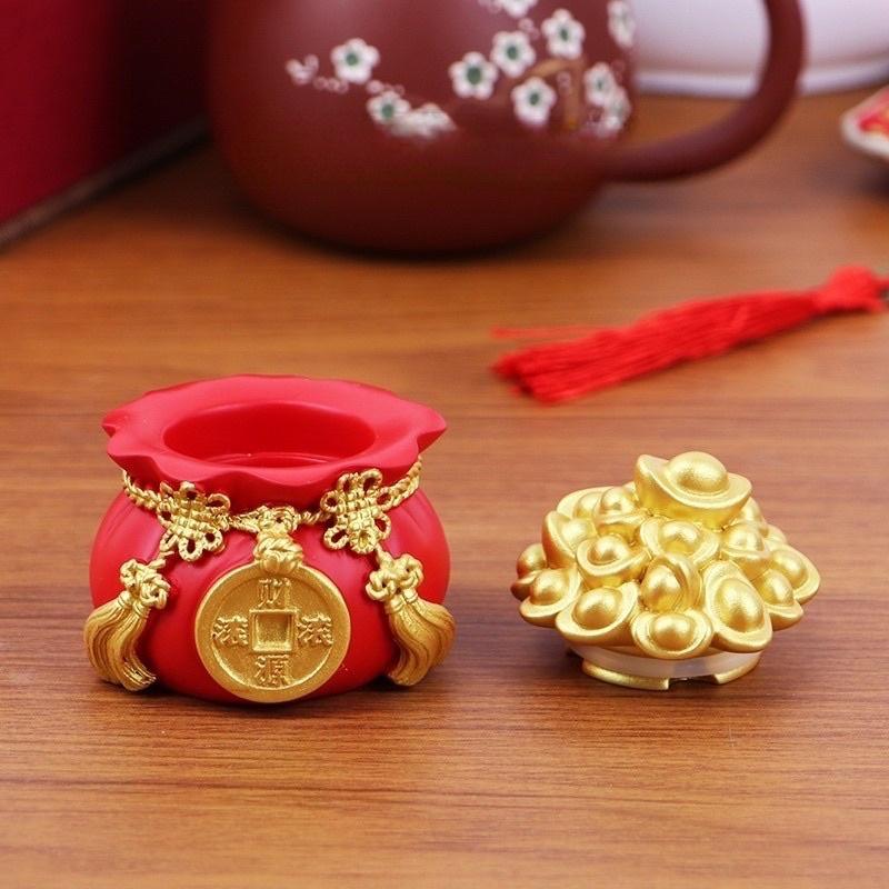 Hũ đựng muối gạo hũ thần tài hũ tài lộc trưng ban thờ