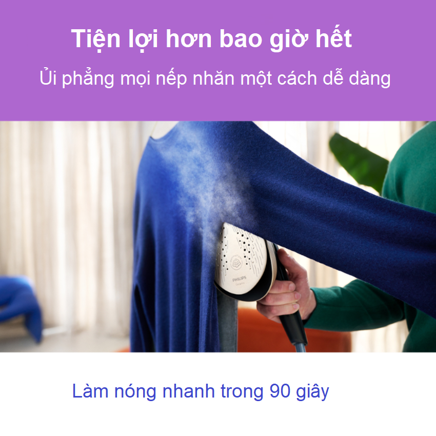 Bàn là, bàn ủi hơi nước dạng đứng đa năng chuyên nghiệp. Thương hiệu Hà Lan cao cấp Philips - AIS8540, Serial 8500 - HÀNG CHÍNH HÃNG