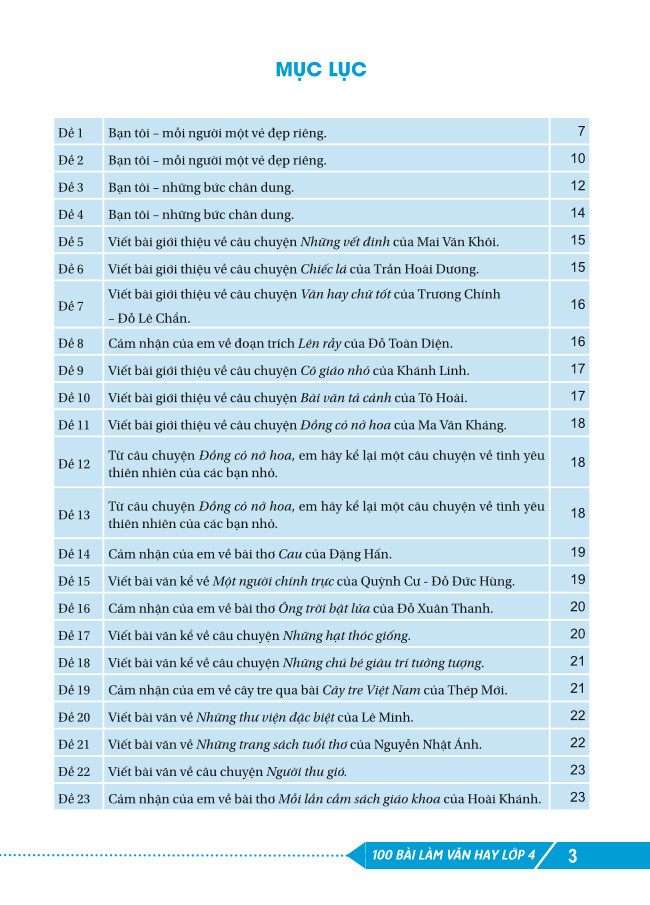 Sách - 100 Bài Làm Văn Hay Lớp 4 - ndbooks