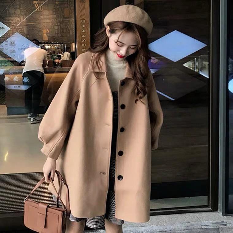 Áo Dạ Tay Bồng Hàn Quốc