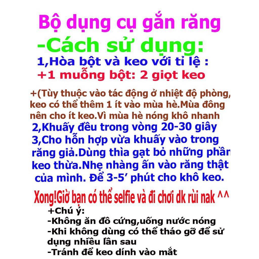 (HÀNG VIỆT NAM)-KEO GẮN RĂNG NANH GIẢ- KEO DÁN RĂNG GIẢ-KEO GẮN RĂNG KHỂNH