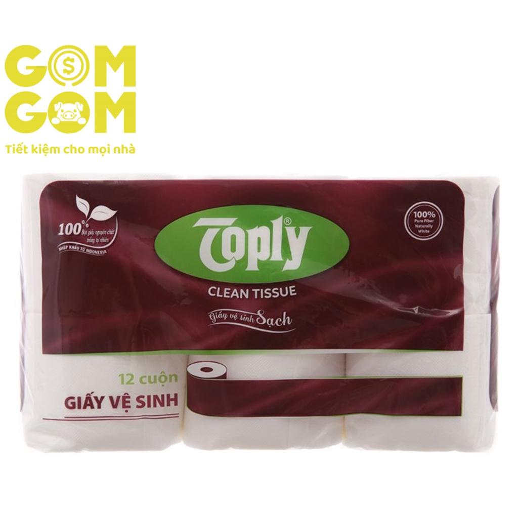 Giấy vệ sinh Toply 12 cuộn 2 lớp