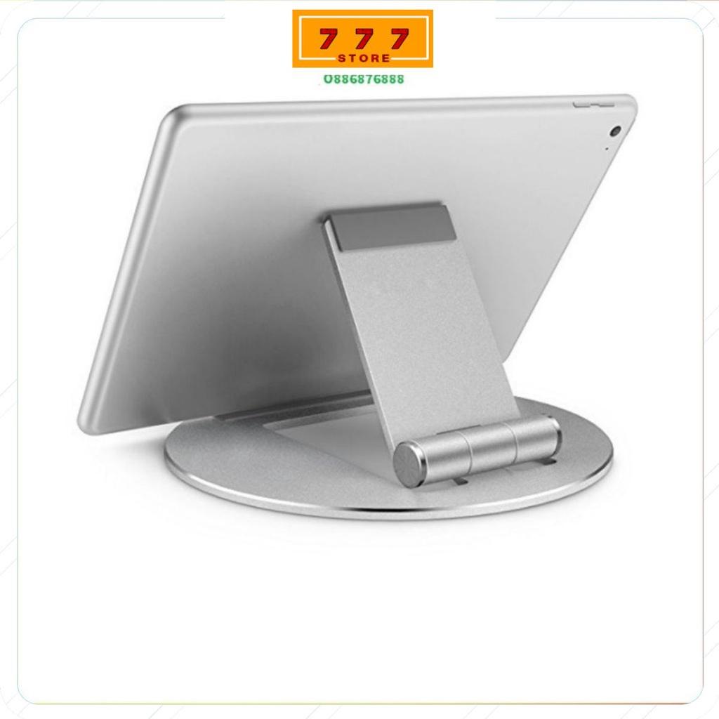 Giá Đỡ Điện Thoại Máy, iPad, Máy Tính Bảng Để Bàn Chất Liệu Hợp Kim Nhôm, Đế Silicon Chống Trơn Trượt.