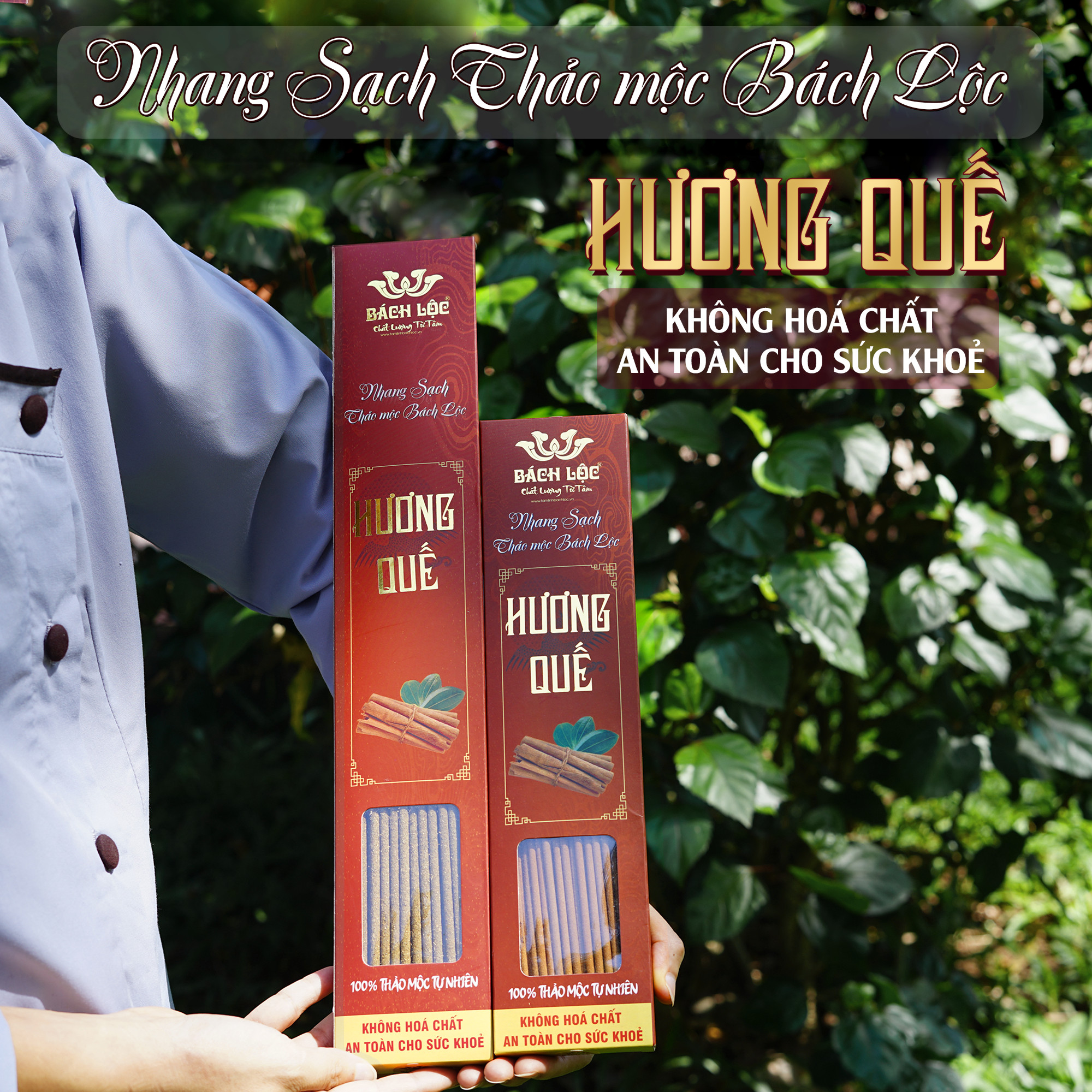 Nhang sạch thảo mộc Bách Lộc - HƯƠNG QUẾ