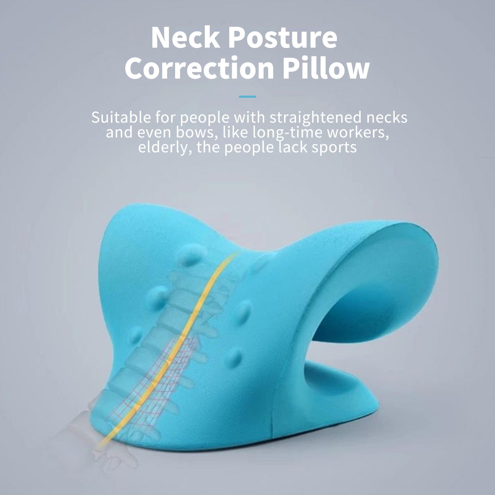 Neck Stretcher Support Pillow Neck and Shoulder Relaxer Pain Relief Portable Traction Pillow Neck Traction