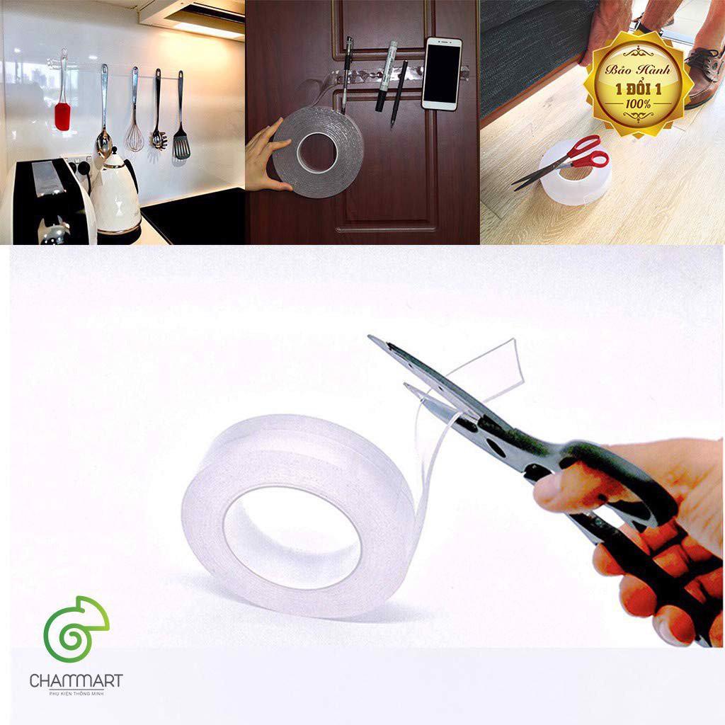 Băng Keo Dính 2 Mặt Đa Năng. Trong Suốt Dán Trên Mọi Bề Mặt