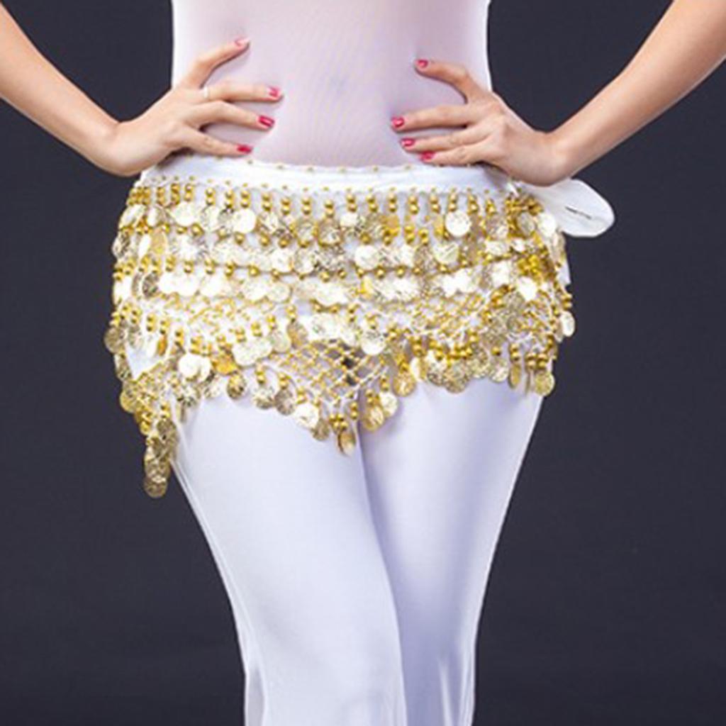 Belly Dance Waist Chain White