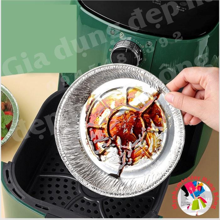 (SIÊU HOT) Bát bạc 18x4.5 cm nướng lò vi sóng hoặc nồi chiên không dầu