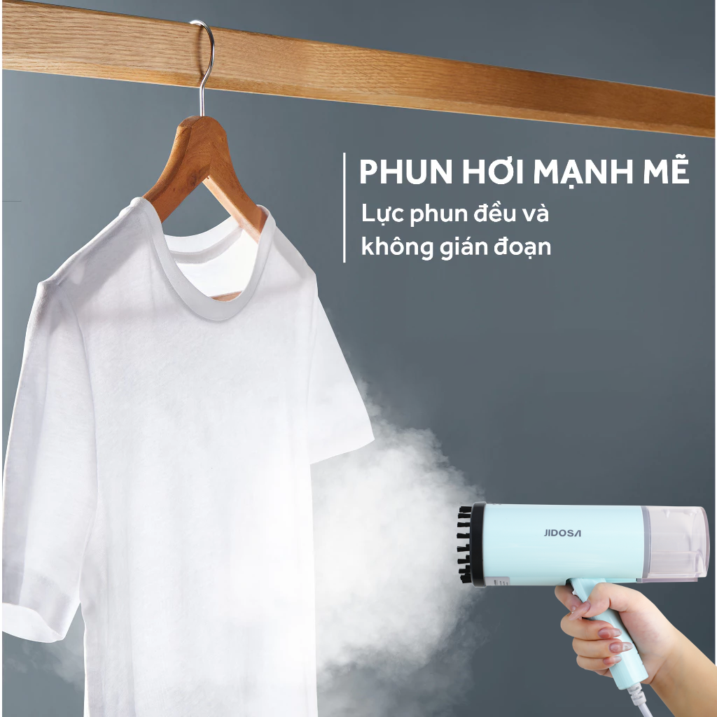 Bàn Là Hơi Nước JIDOSA JD4350 Cầm Tay Gấp Gọn Công Suất 800W , Bàn Ủi Mini Bình Nước Lớn 170ml hàng chính hãng
