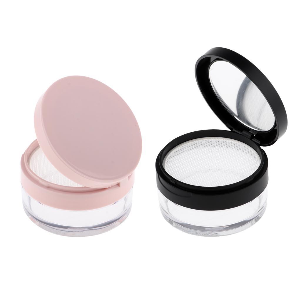 10G Empty DIY Makeup Loose Case Cosmetic Blush Container Black S