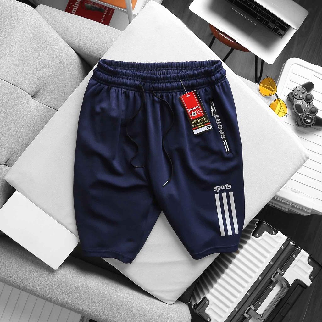 Quần short thun nam bigsize - 3 sọc