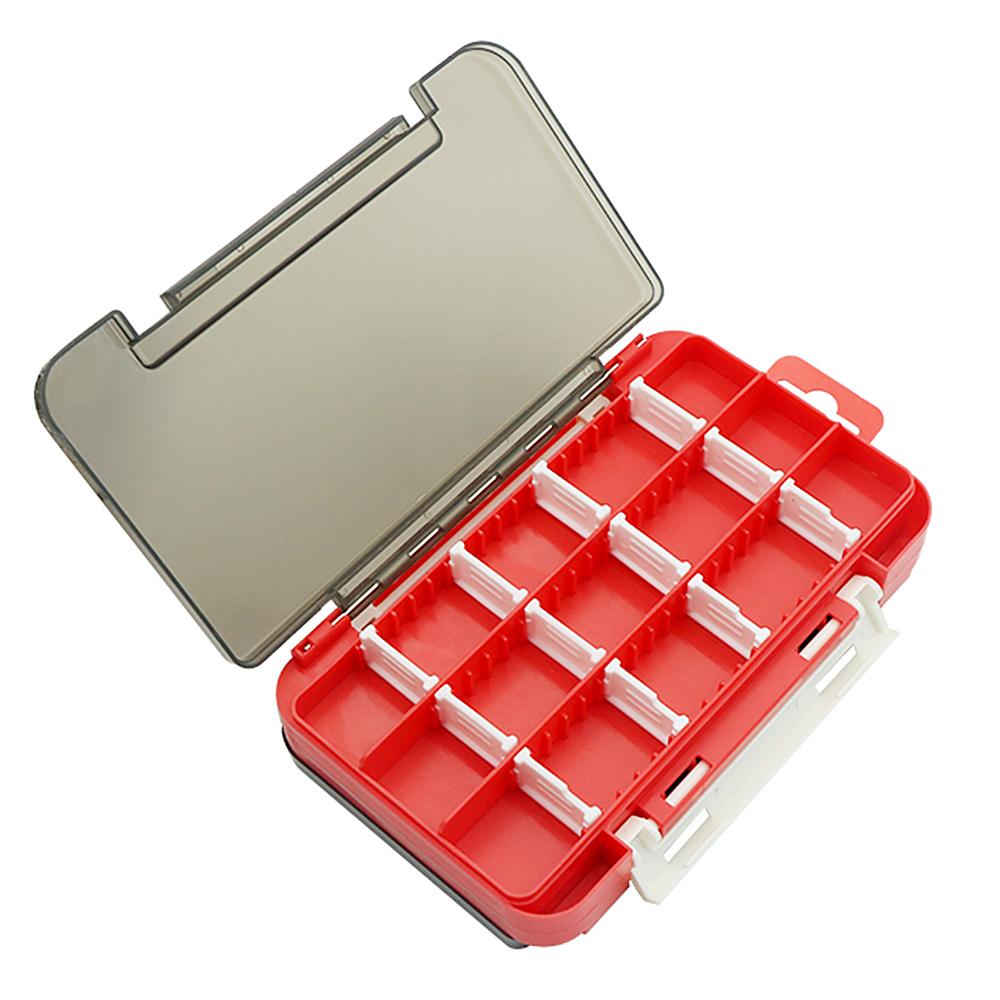 Double Sided Bait Box Lures Organizer Fishing Tackle Container