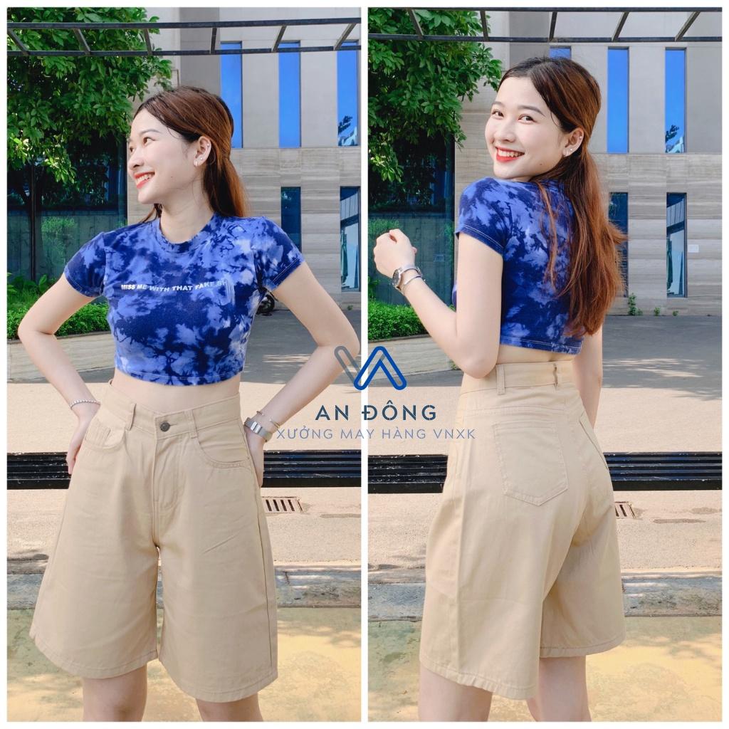 Quần Sooc Nữ, Quần Short Nữ KaKi Co Giãn Lưng Cao Túi Mổ Ulzzang Phong Cách Hàn Quốc Siêu Đẹp (KKCG)