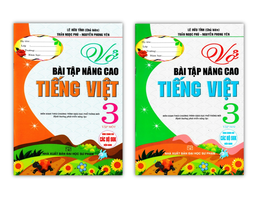 Sách - Combo Vở Bài Tập Nâng Cao Tiếng Việt 3 - Tập 1 + 2