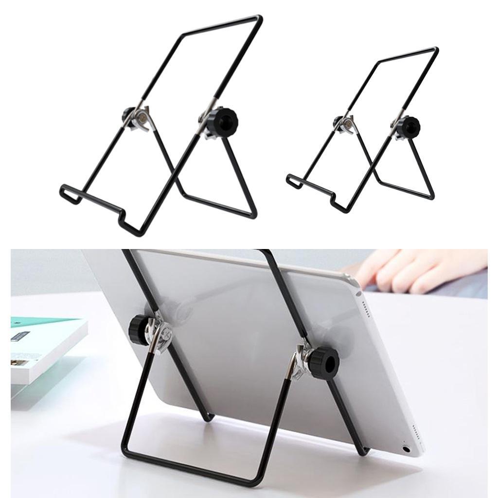 2 x Phone Holder, Metal 0°~180° Muti-Angle Adjustable Desk Phone Holder Tablet Stand Comaptible for All Moblie Phones,Tablets