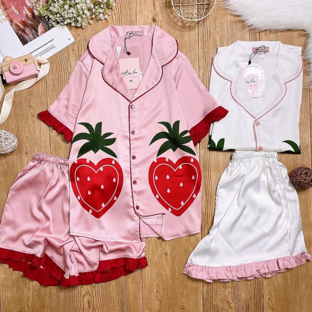 Freeship  Đồ Mặc Nhà Pijama Lụa Latin Quần ĐÙI Freesize - HÀNG THIẾT KẾ