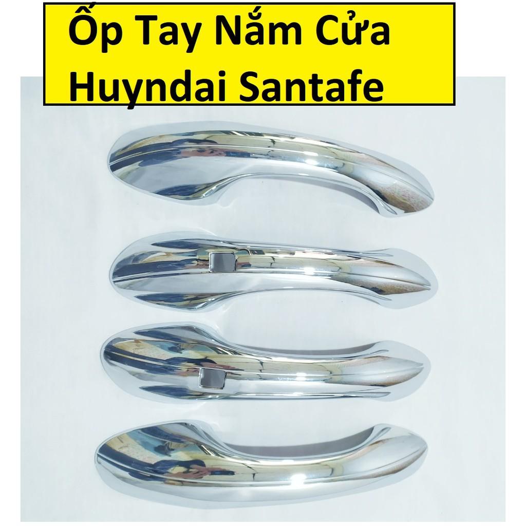 ỐP TAY NẮM CỬA XE SANTAFE 2022-2019 Nhựa ABS Mạ crom
