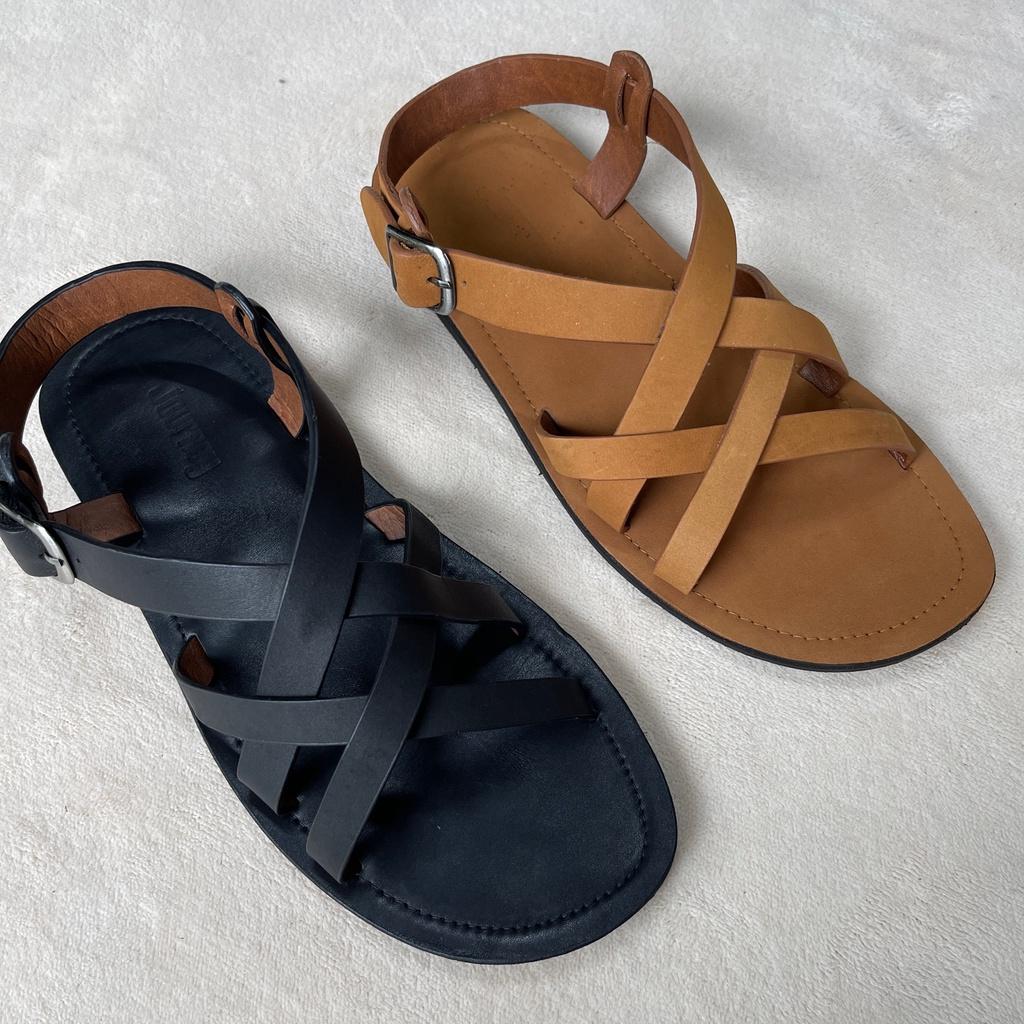 Sandal Nam Nữ JOURNEY Dây Đan Chất Liệu Da Cao Cấp .