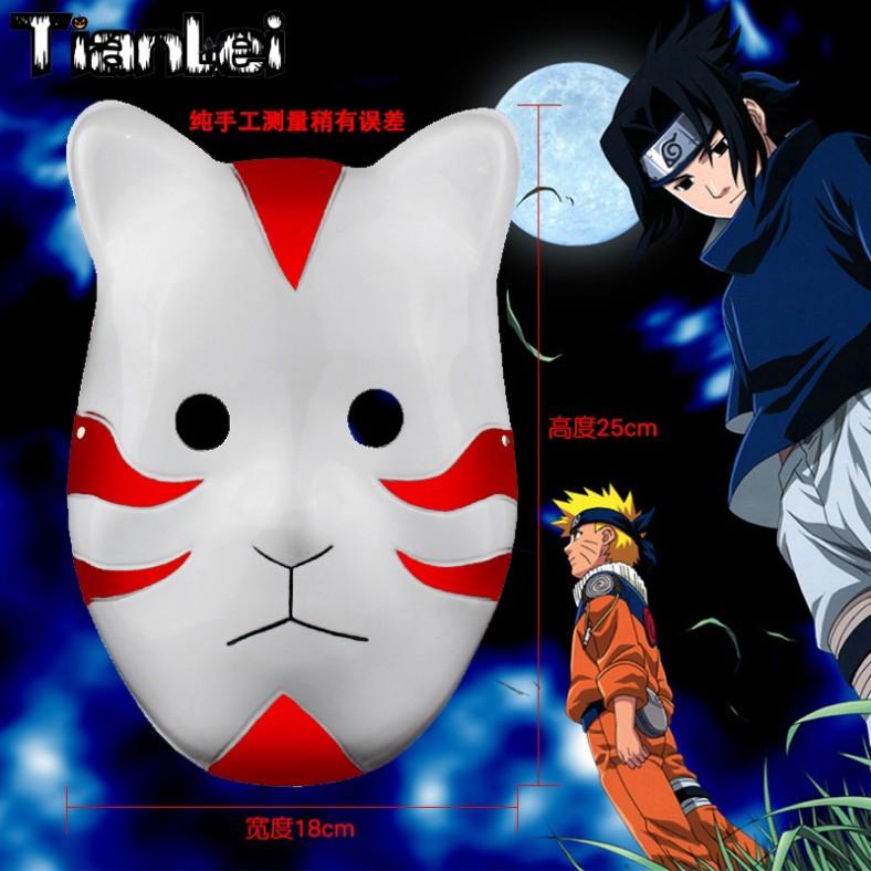 Mặt Nạ Hóa Trang Mèo Anbu Naruto Onepiece Cho Bé Hóa Trang Halloween Trung Thu Lễ Hội