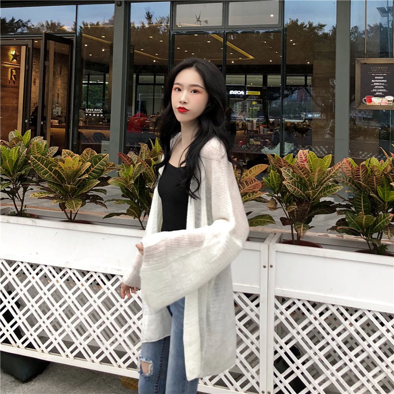 Áo Len Nữ - Cardigan Len Mỏng Ulzzang