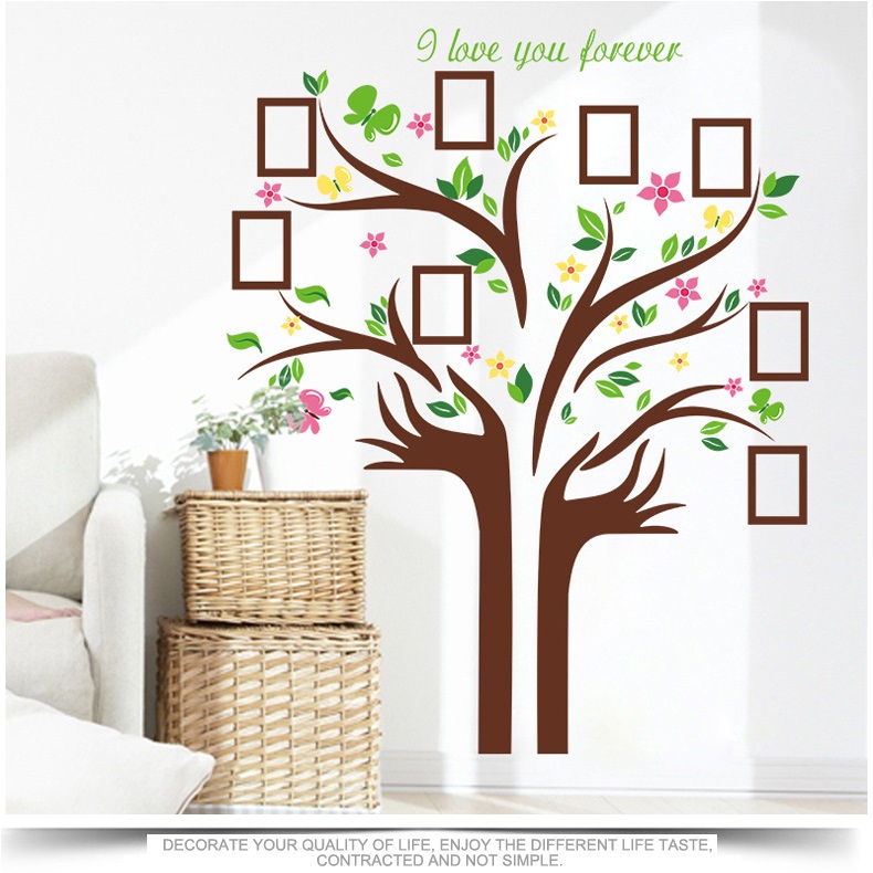 Decal dán tường treo ảnh 14 Amyshop (172 x145 cm)