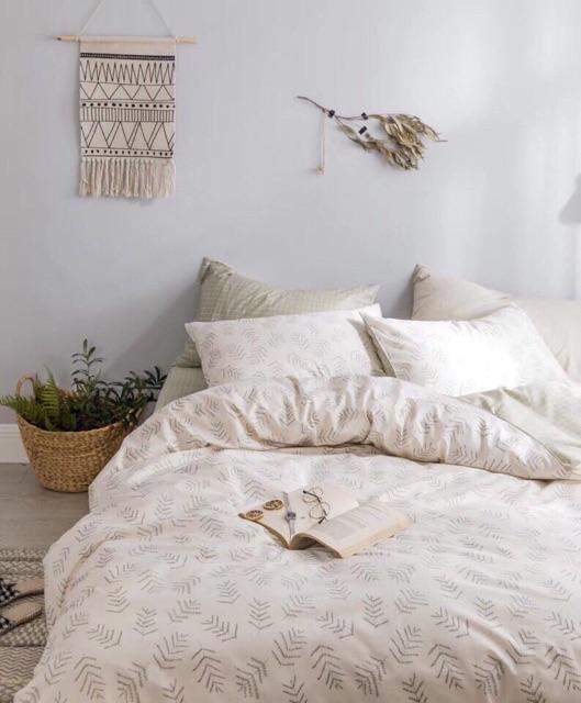 Set Cotton Living 100% Cotton Hàng Nhập Khẩu Cao Cấp 4 Món Vintage