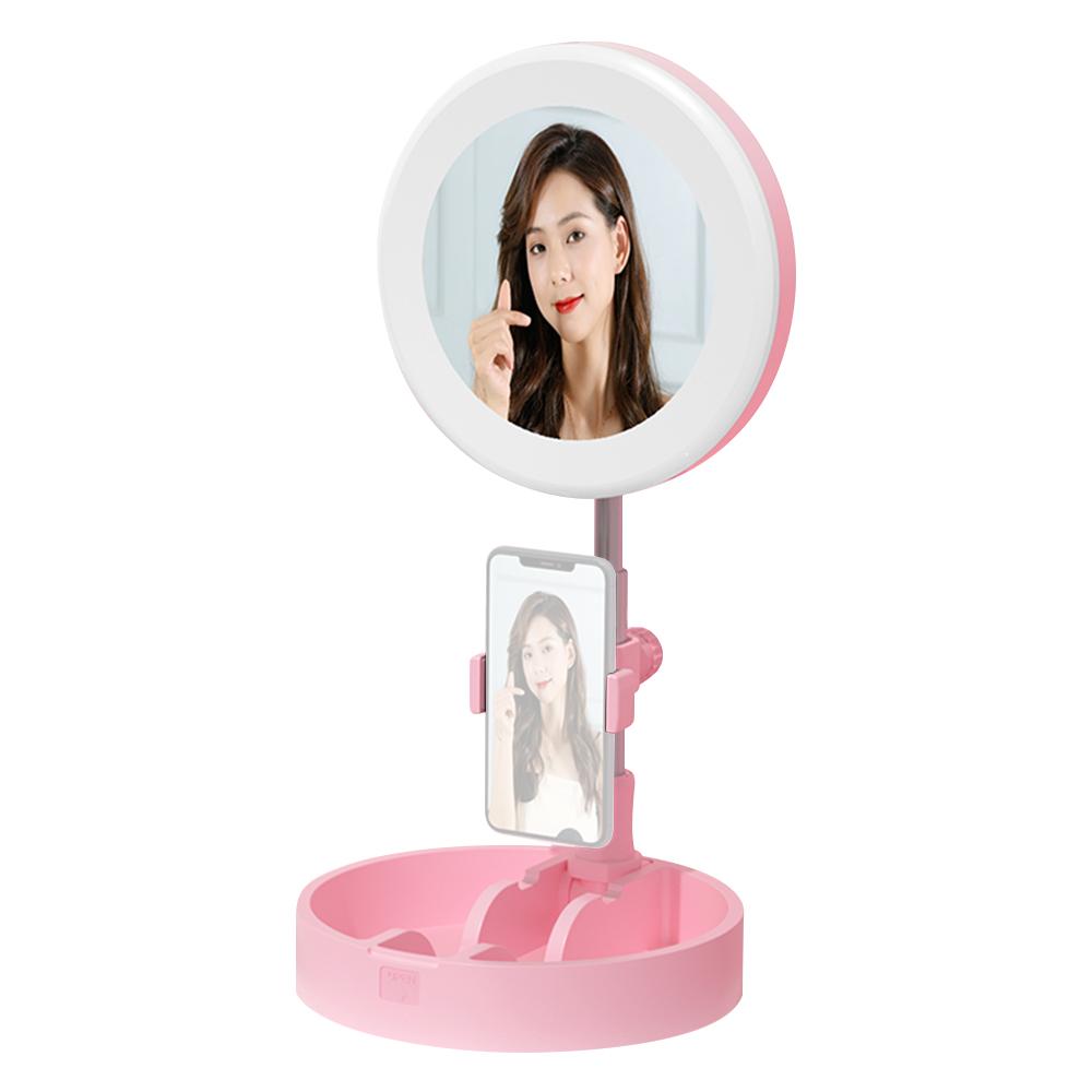 Đèn LED di động gập lại được có thể thay đổi ánh sáng lấp đầy với gương trang điểm