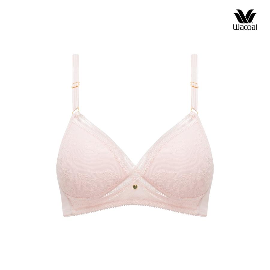 Áo Lót Wacoal Không Gọng, Form Thoải Mái, Cup 34, Ren, Dây Liền I22Sfb197 - Hồng Pk - C70