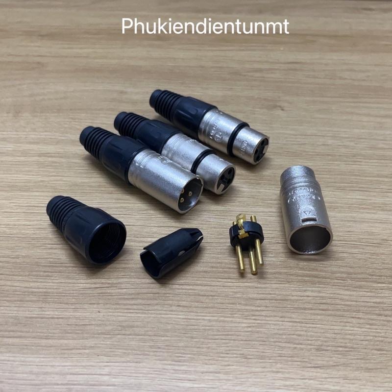 Rắc canon , XLR hàn dây chân đồng