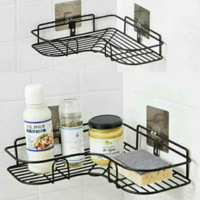 Kệ góc sắt dán tường siêu chắc