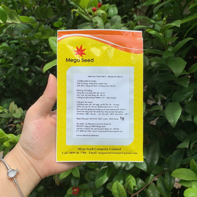 MEGASEED I Hạt giống Vạn Thọ Thái Mega 46 cam đỏ
