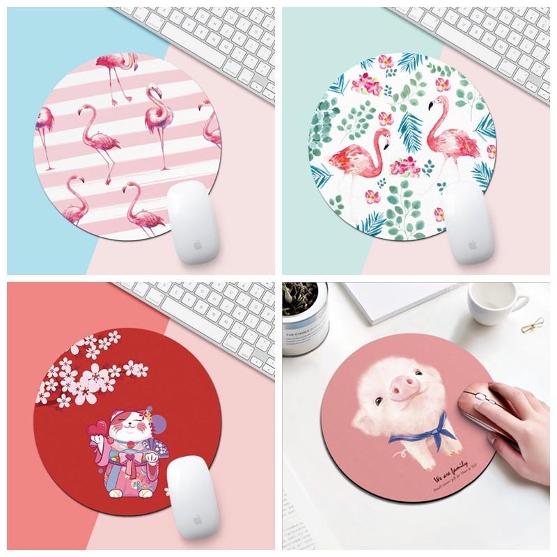 Miếng Lót Chuột, Tấm Pad Di Chuột Máy Tính Loại Tròn Nhiều Hình, Không Bám Mùi Cao Su, Đa Dạng Mẫu Mã. Kingler 5900- Hàng chính hãng