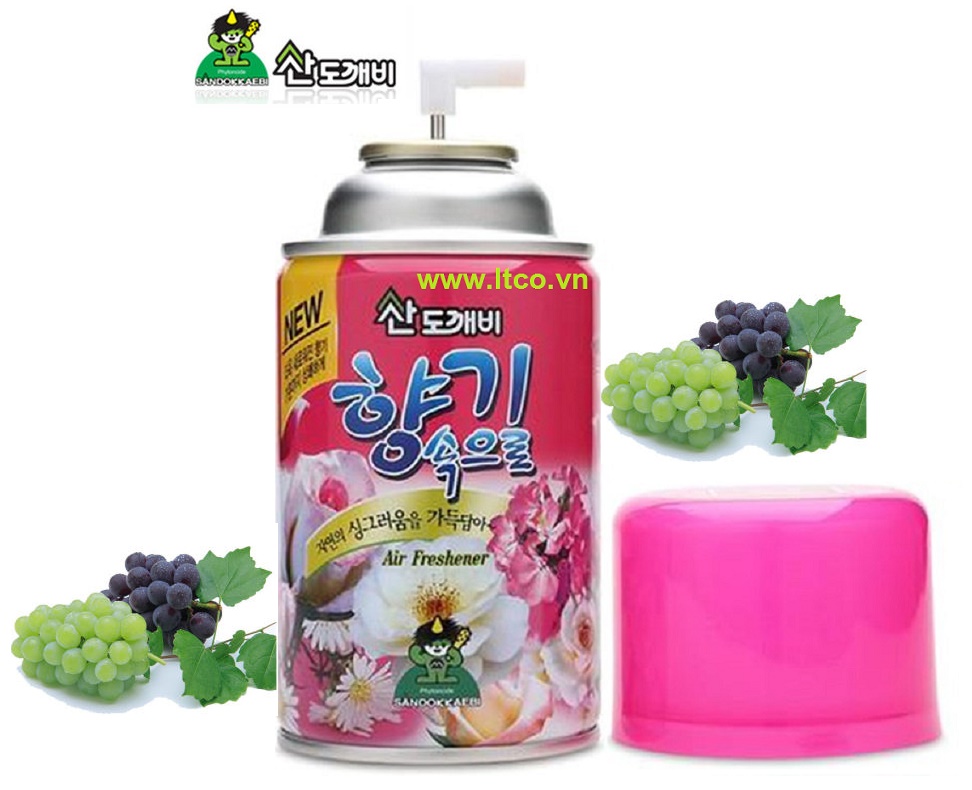 Xịt phòng Sandokkaebi chai 300ml ( sản phẩm có nhiều mùi hương để bạn chọn lựa ) - Hàng nội địa Hàn Quốc.
