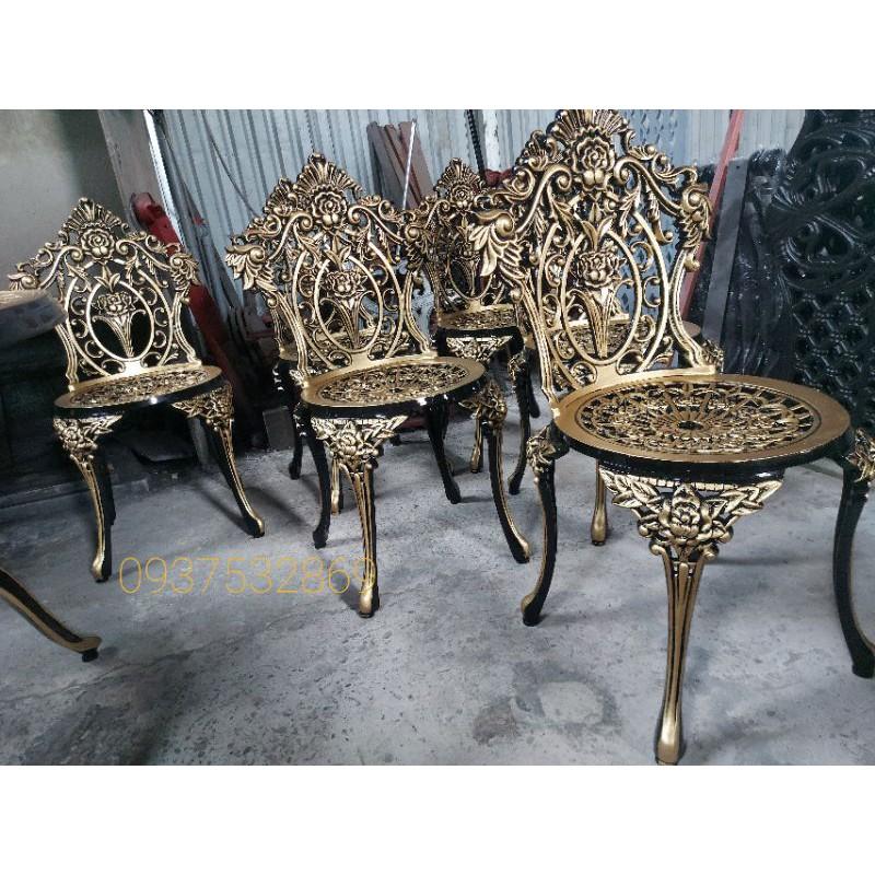 Bàn ghế sân vân vườn nhôm đúc cao cấp