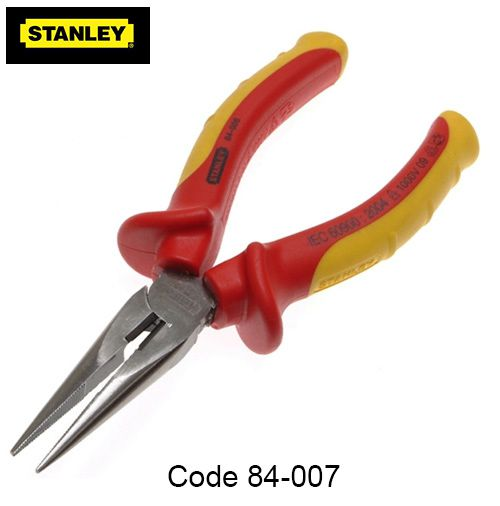 Kìm nhọn cách điện Stanley 84-007 8in/200mm