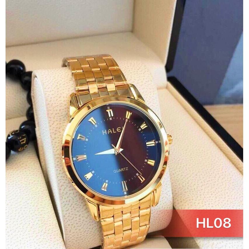 Đồng hồ nam nữ đẹp halei HDS01 chống nước chống xước,tặng kèm vòng tì hưu