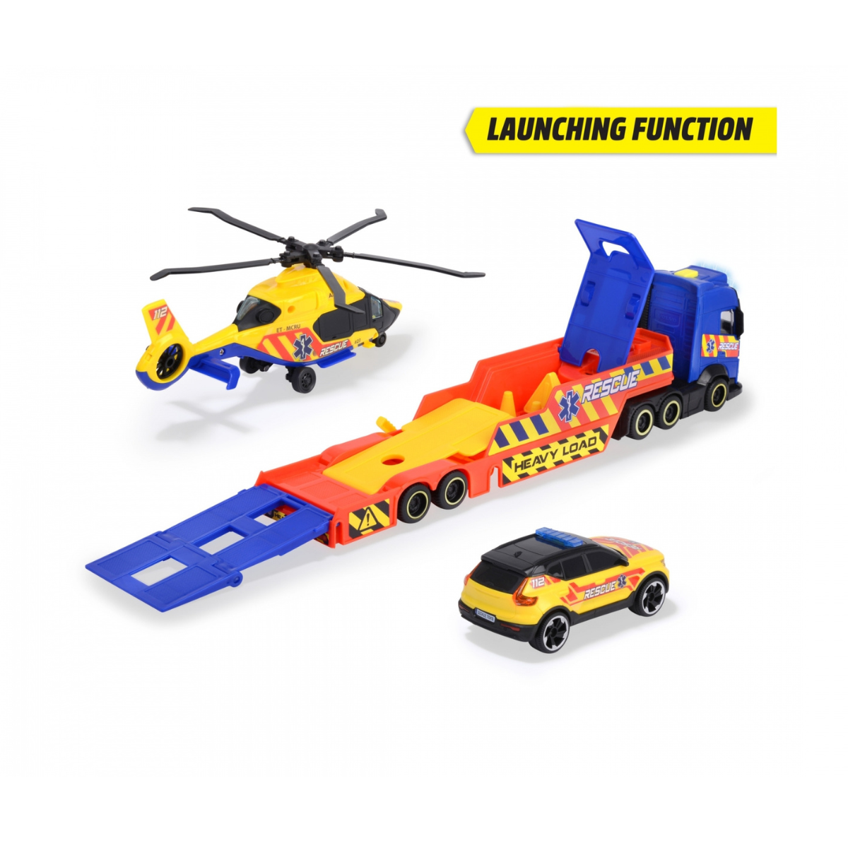 203717005 Bộ Đồ Chơi Xe Tải Cứu Hộ DICKIE TOYS Rescue Transporter