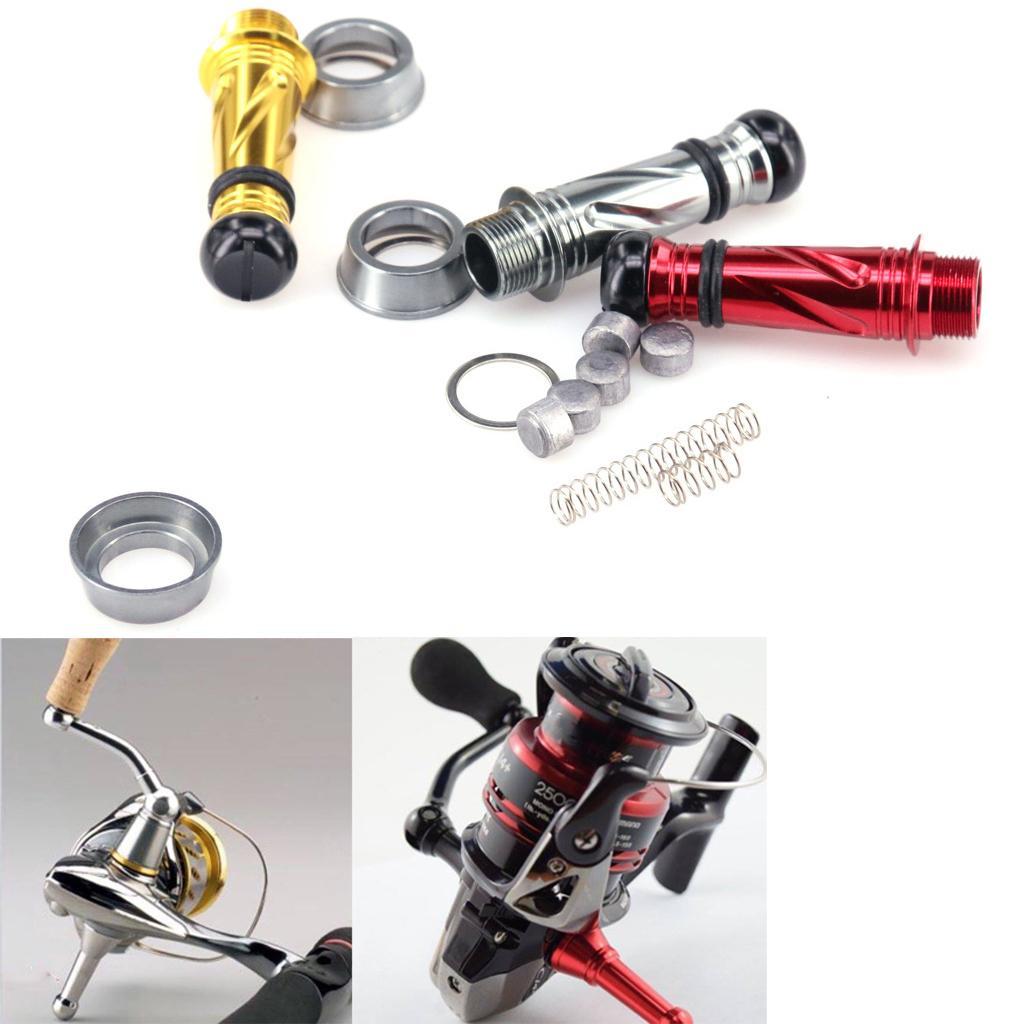 Spinning Fishing Reel Stand Support Body Keeper Reel Balancer Gold And Gray