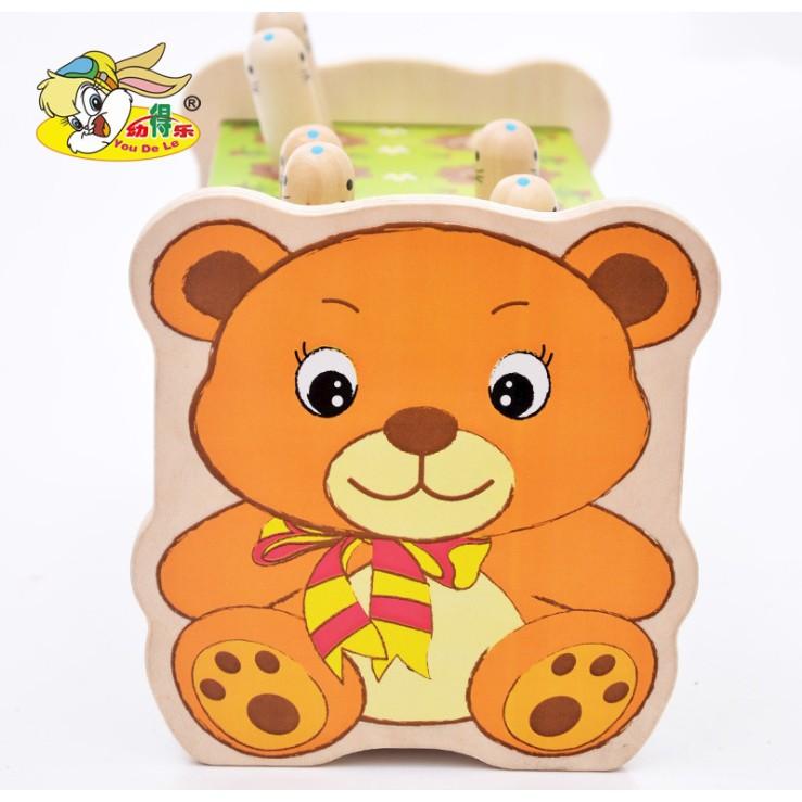 Bộ Đập Chuột 8 Lỗ 2 Búa Hình Gấu